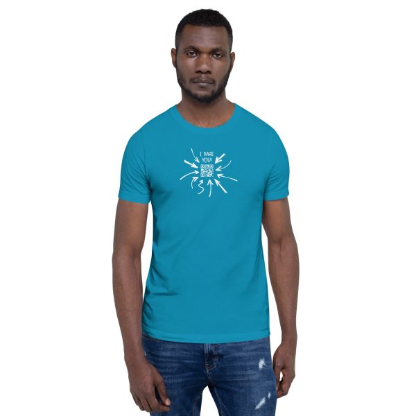 Indiloo Gender-Free T-Shirt – ‘Blue’ – ‘I DARE U’ Party Game - Image 3