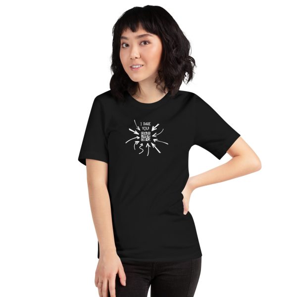 Indiloo Gender-Free T-Shirt – ‘Black’ – ‘I DARE U’ Party Game - Image 3