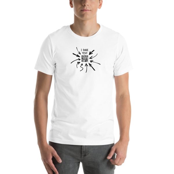Indiloo Gender-Free T-Shirt – ‘White – ‘I DARE U’ Party Game - Image 3