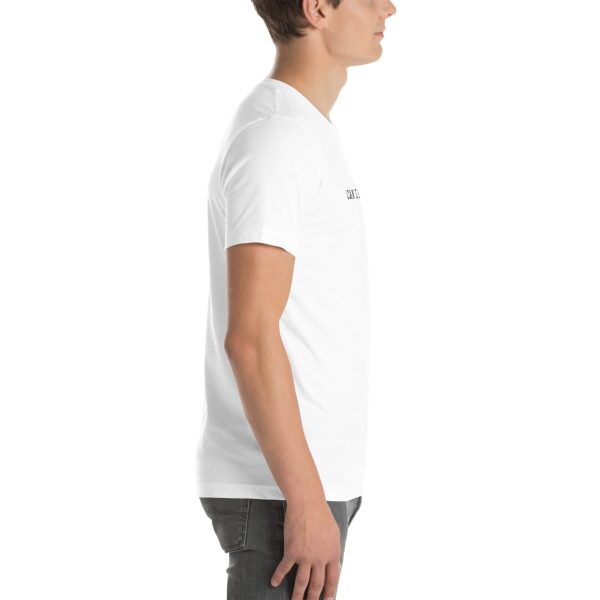 Gender-Free T-Shirt – White – CAN I KICK IT? - Image 6